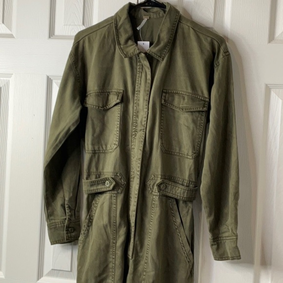 Young Fabulous & Broke Long Sleeve Jumpsuit in Pine Green Size S - Picture 5 of 15